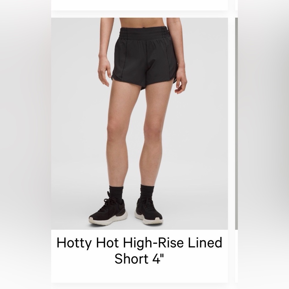 Lululemon Hotty Hot High-Rise Shorts in Black